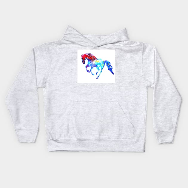 Horse Kids Hoodie by Luba_Ost